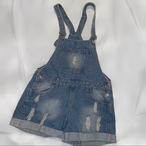 🌈 SOLD Overall Shorts